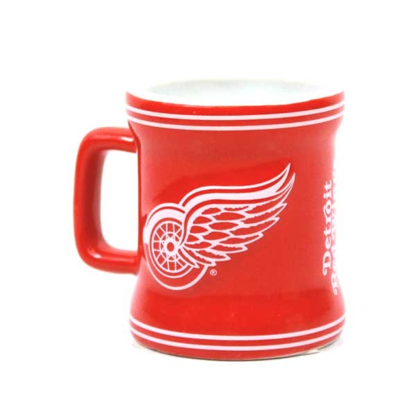 Detroit Red Wings - 2OZ Sculpted Ceramic Shot Mugs - 6 For $21.00 - Detroit Red Wings