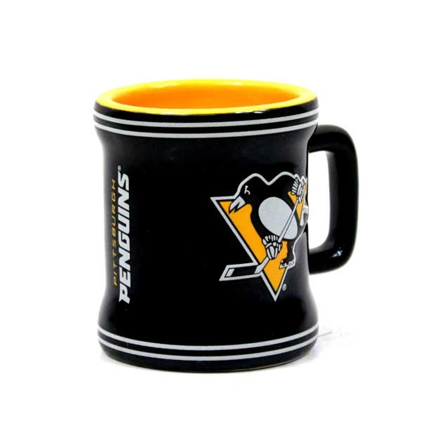 Pittsburgh Penguins - 2OZ Sculpted Ceramic Shot Mugs - 6 For $21.00 - Pittsburgh Penguins