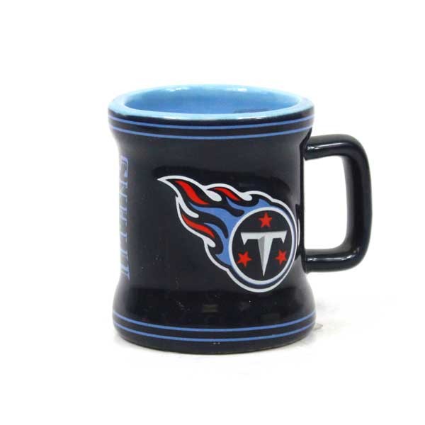 Tennessee Titans - 2OZ Sculpted Ceramic Shot Mugs - 6 For $21.00 - Wholesale Tennessee Titans Product - Titans Merchandise 2