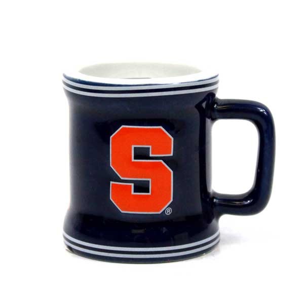 University Of Syracuse - 2OZ Sculpted Ceramic Shot Mugs - 6 For $21.00 - Syracuse