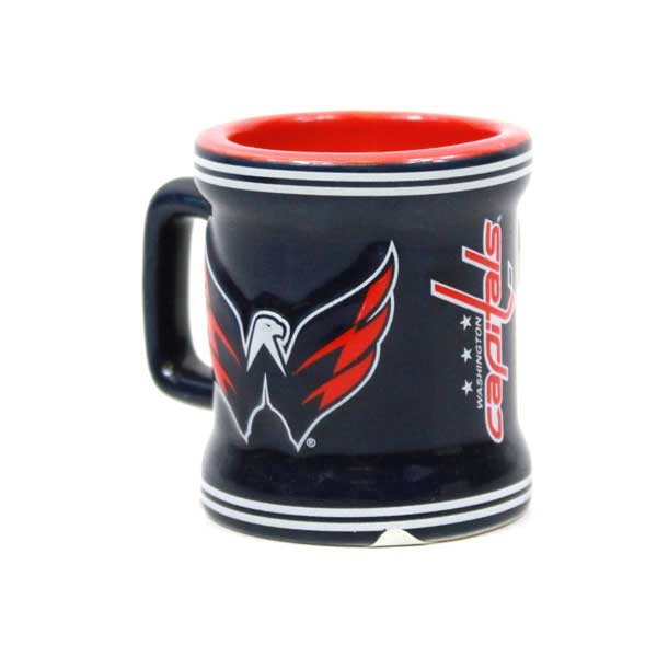 Washington Capitals - 2OZ Sculpted Ceramic Shot Mugs - 6 For $21.00 - Washington Capitals