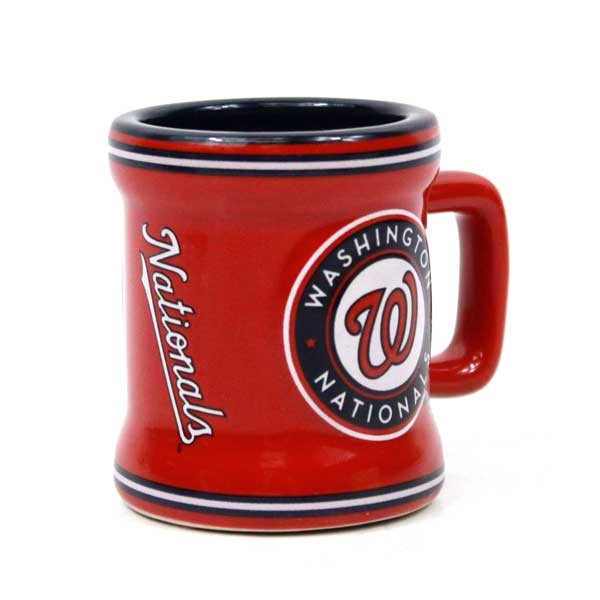 Washington Nationals - 2OZ Sculpted Ceramic Shot Mugs - 6 For $21.00 - Wholesale Washington Nationals Products - Nationals Products