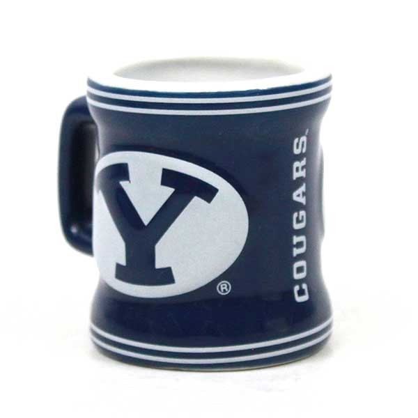 BYU Cougars - 2OZ Sculpted Ceramic Shot Mug - 6 For $21.00 - BYU