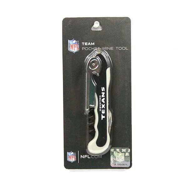 Houston Texans Tools - Pocket Wine Tools - 6 For $21.00 - Wholesale Houston Texans Products - Texans Merchandise