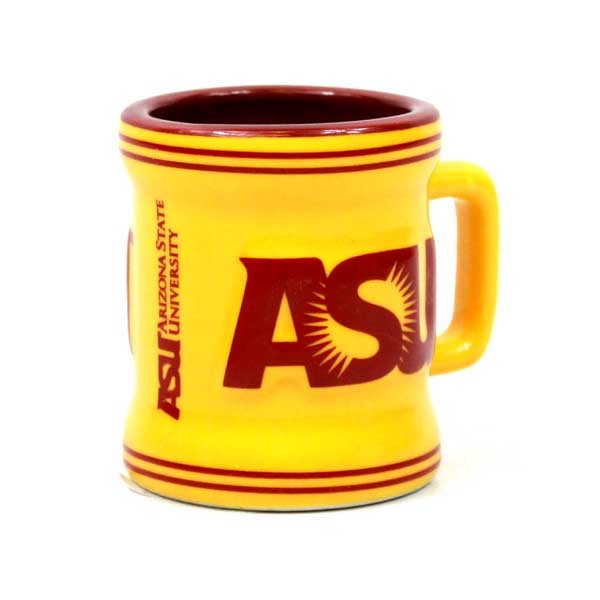 Arizona State - 2OZ Ceramic Sculpted Shot Mugs - 6 For $21.00 - Arizona State