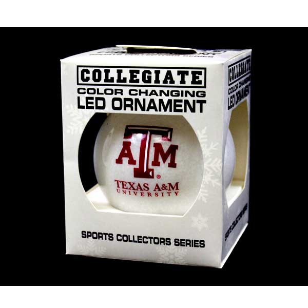 Texas A&M Ornaments - LED Light Up - Batteries May Not Work - Some Glue on Bottom - 24 For $24.00 - Texas A&M