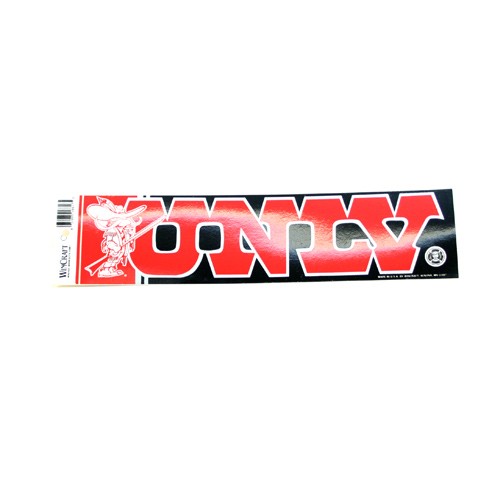 Blowout - UNLV Bumper Stickers - 3"x12" Win Style - 24 For $24.00 - UNLV