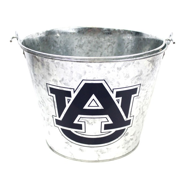 Auburn Tigers Buckets - 5QT Metal Galvanized Style - 4 For $20.00  - Auburn