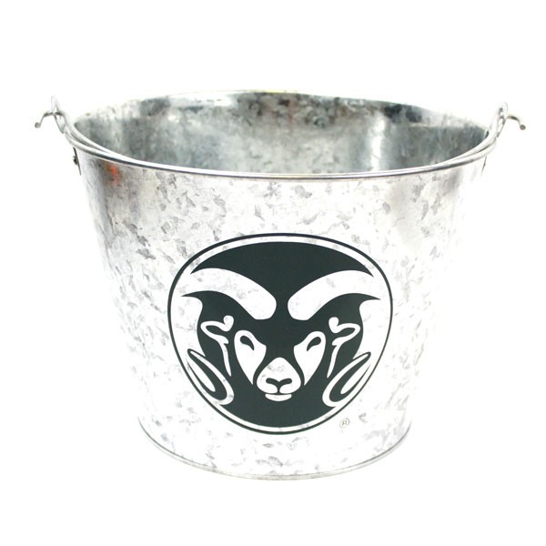 Colorado State Rams Buckets - 5QT Metal Galvanized Style - 4 For $20.00 - Colorado State