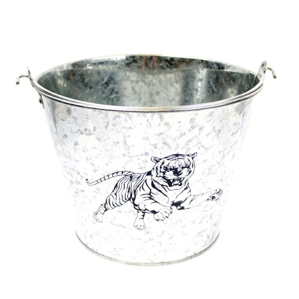 Memphis Tigers Buckets - 5QT Metal Galvanized Style - 4 For $20.00 - Memphis Tigers
