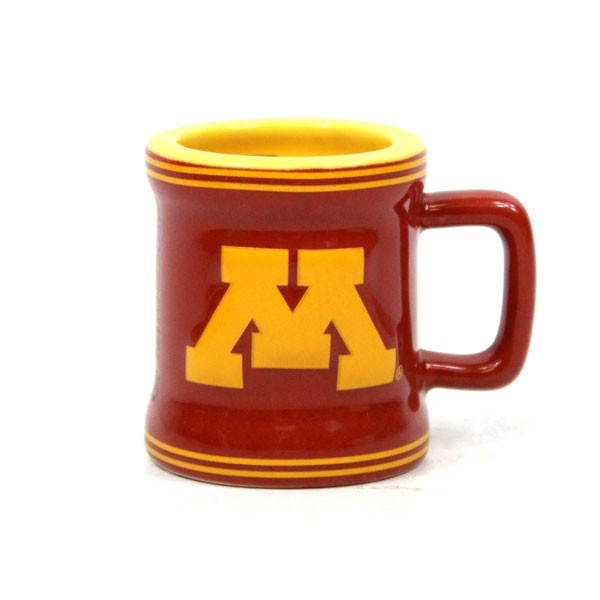 Minnesota Gophers Mini Mugs - 2OZ Ceramic Sculpted Style - 6 For $21.00 - Minnesota Gophers