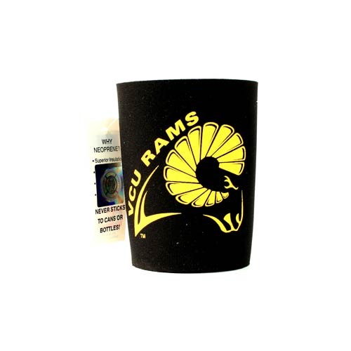Blowout - VCU Rams - Black Neoprene Can Huggies - 24 For $24.00 - Wholesale Los Angeles Rams Products - Rams Merchandise