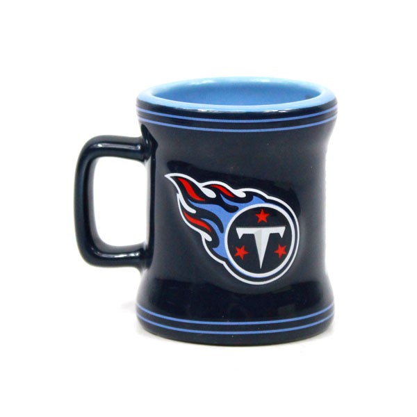 Tennessee Titans Mini Mugs - 2OZ Ceramic Sculpted Style - 6 For $21.00  - Wholesale Tennessee Titans Product - Titans Merchandise 2