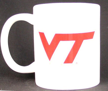 Blowout - Virginia Tech Mugs - White 11OZ - Coffee Mugs - 12 Mugs For $36.00 - Virginia Tech