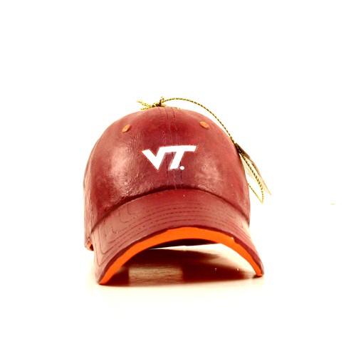 Blowout - Virginia Tech Ornament - Ceramic Ornament Ballcap Style - 12 For $18.00 - Virginia Tech