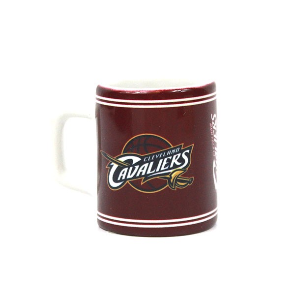 Cleveland Cavaliers Shot Glasses - 2OZ Ceramic Sublimated Style Mini Mugs - 6 For $21.00 - Cleveland Cavaliers