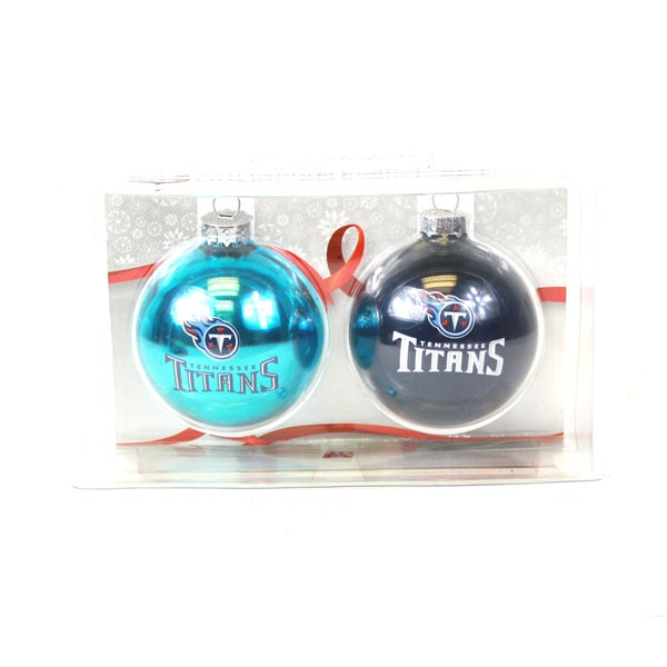 Tennessee Titans Ornaments - 2Pack Home And Away Ball Style - 6 Packs For $48.00 - Wholesale Tennessee Titans Product - Titans Merchandise