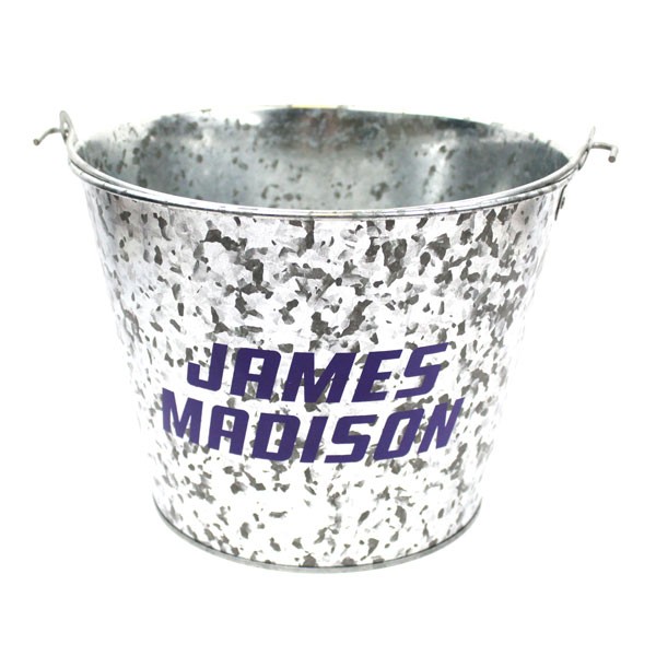 James Madison Buckets - 5QT Metal Galvanized Style - 4 For $20.00 - Other Teams