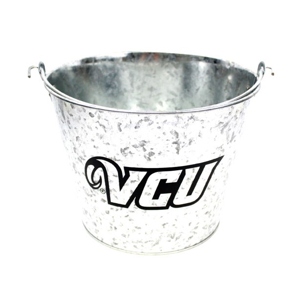 Virginia Commonwealth Buckets - 5QT Metal Galvanized Style - 4 For $20.00 - Other Teams