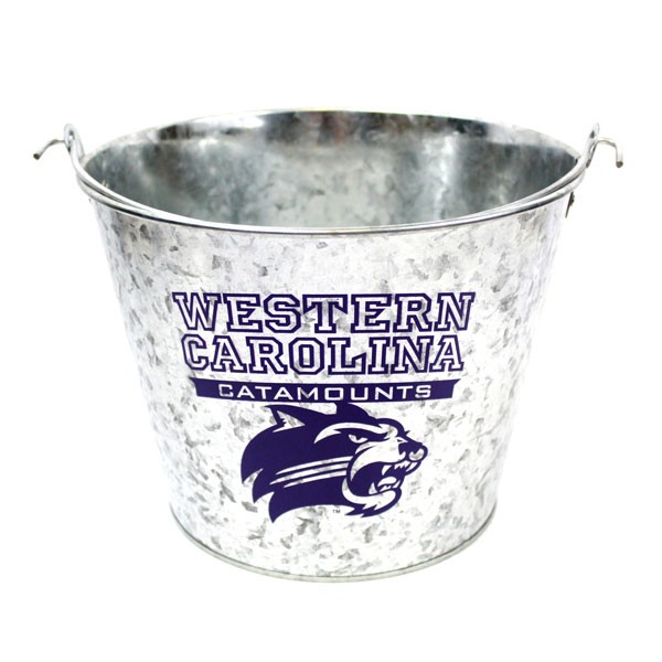 West Carolina Catamounts Buckets - 5QT Metal Galvanized Style - 4 For $20.00 - North Carolina