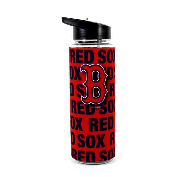 Boston Red Sox Water Bottles - 25OZ With Full Neoprene Sleeve - 2 For $13.00 - Wholesale Boston Red Sox Products - Red Sox Merchandise 2