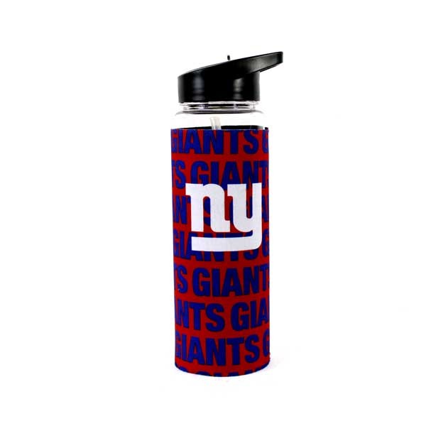 New York Giants Water Bottles - 25OZ With Full Neoprene Sleeve - 2 For $13.00 - Wholesale New York Giants Product - Giants Merchandsie