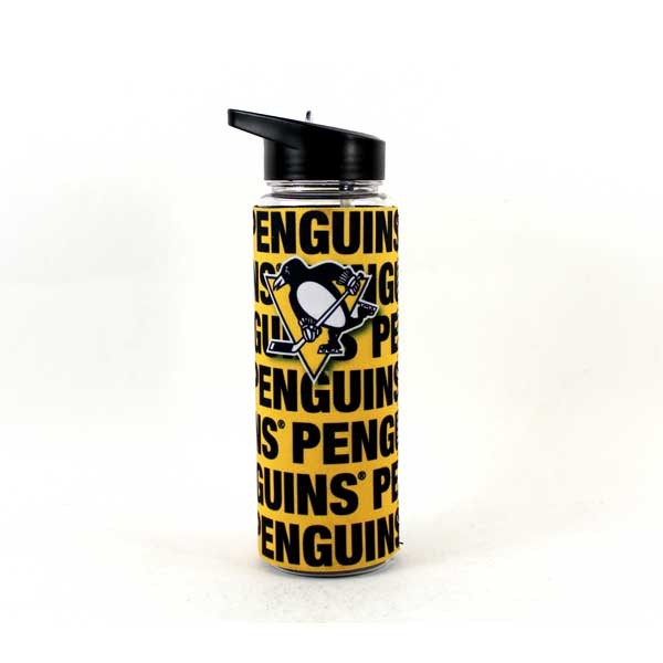 Pittsburgh Penguins Water Bottles - 25OZ With Full Neoprene Sleeve - 2 For $13.00 - Pittsburgh Penguins