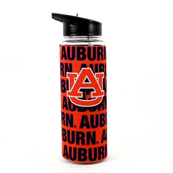 Auburn Tigers Water Bottles - 25OZ With Full Neoprene Sleeve - 2 For $13.00 - Auburn