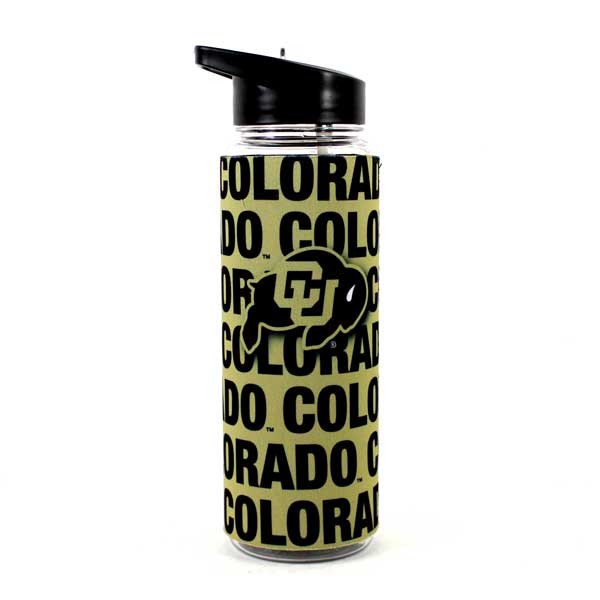 Colorado Buffalos Water Bottles - 25OZ With Full Neoprene Sleeve - 2 For $13.00 - Colorado Buffaloes