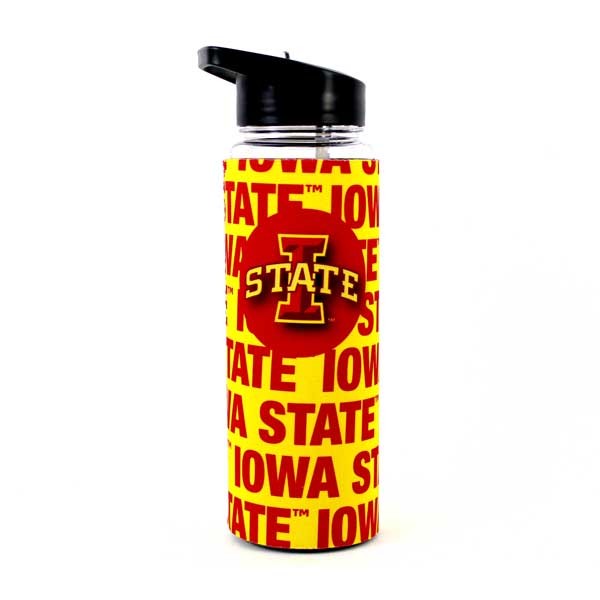 Iowa State Cyclones Water Bottles - 25OZ With Full Neoprene Sleeve - 2 For $13.00 - Iowa State