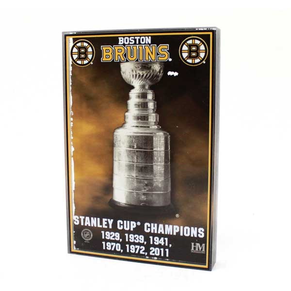 Boston Bruins Collectibles - Stanley Cup 6"x5" Plaque - 12 For $30.00 - Boston Bruins