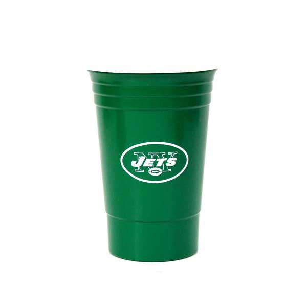 New York Jets Cups - 16OZ Green Double Walled Party Cups - 12 For $30.00 - Wholesale New York Jets Products - Jets Merchandise