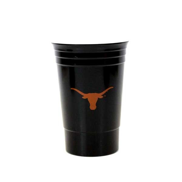 Texas Longhorns Cups - 16OZ Black Double Walled Party Cups - 12 For $30.00 - Texas Longhorns