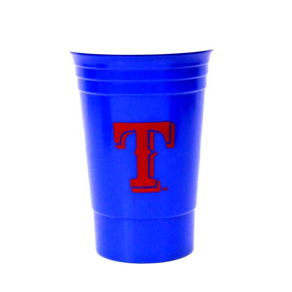 Texas Rangers Cups - 16OZ Blue Double Walled Party Cups - 12 For $30.00  - Wholesale Texas Rangers Products - Rangers Merchandise