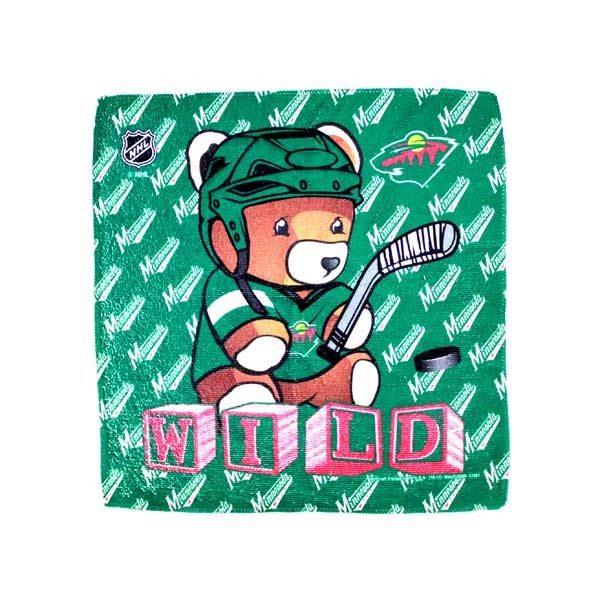 Minnesota Wild Rally Towels - 15"x15" The Bear Style - 6 For $21.00 - Minnesota Wild