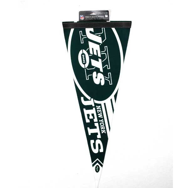 New York Jets Pennants - 30" Roll-N-Go Pennants - 12 For $30.00  - Wholesale New York Jets Products - Jets Merchandise