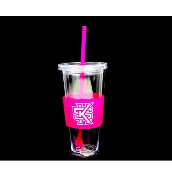 Pink Straw Tumblers - 22OZ "SK LOGO" - 24 For $18.00 - Other Teams