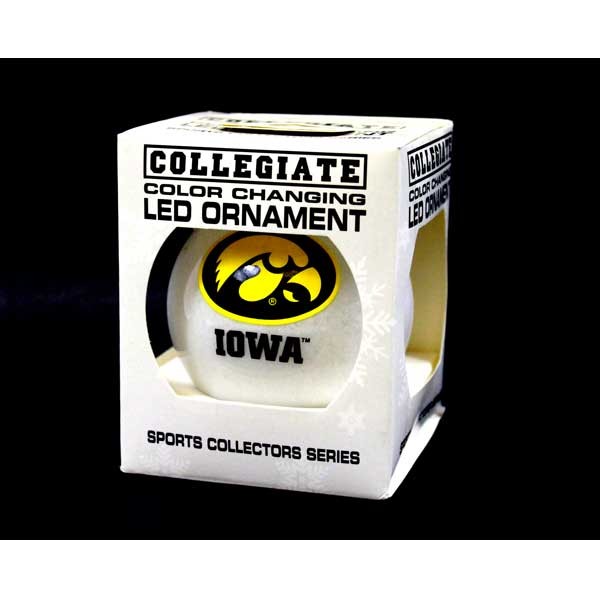 Iowa Hawkeye Ornaments - LED Light Up - Batteries May Not Work - Some Glue On Bottom - 24 For $12.00 - Iowa Hawkeyes