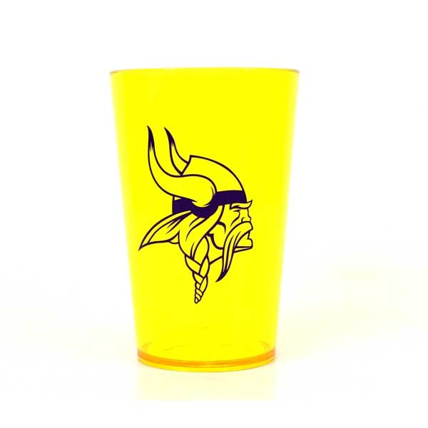 Minnesota Vikings Tumblers - Yellow 16OZ Acrylic Tumblers - 12 For $15.00 - Wholesale Minnesota Vikings Products - Vikings Merchandise 2