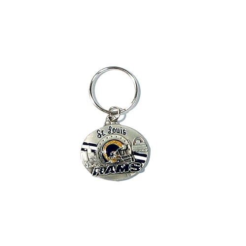 Blowout - Wholesale NFL Keychains - St. Louis Rams Bulk Pewter Keychains - 24 For $24.00 - Wholesale Los Angeles Rams Products - Rams Merchandise