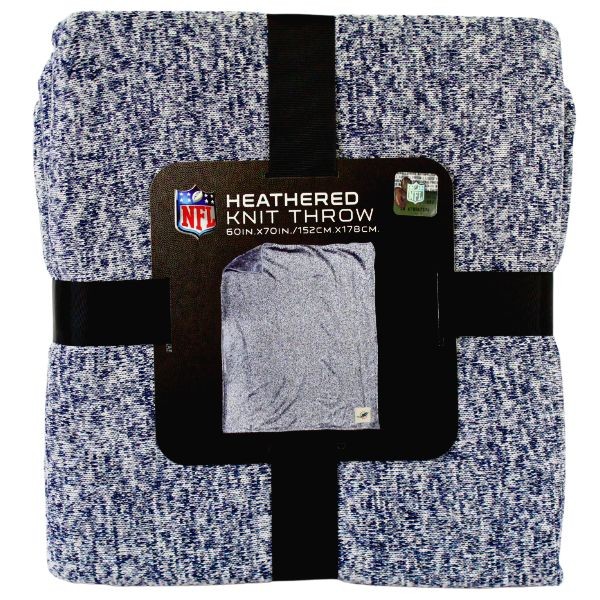 Miami Dolphins Blankets - Heathered Leverage Knit 60"x70" Team Throw - 2 For $25.00 - Wholesale Miami Dolphins Products - Dolphins Merchandise