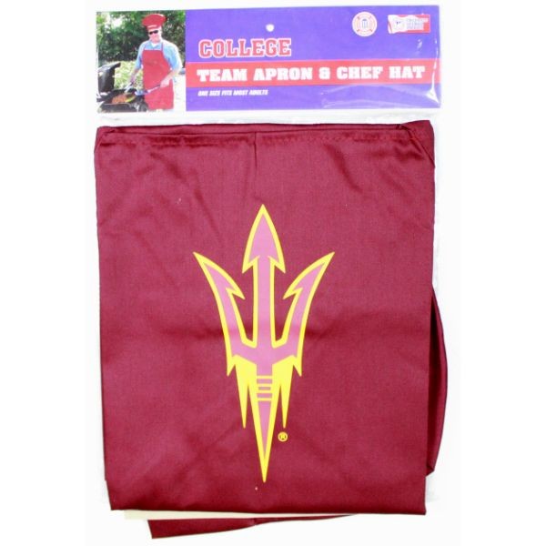 Arizona State Sun Devils Products - Chef Apron And Hat Set - 5 For $20.00 - Arizona State