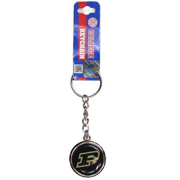 Purdue Keychains - Metal Enamel Team Keychains - 12 For $18.00 - Purdue