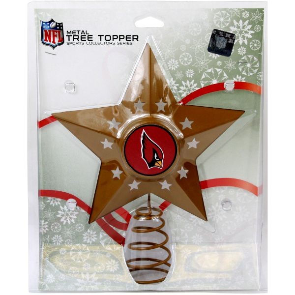 Arizona Cardinals - Metal Star Tree Topper - 2 For $10.00