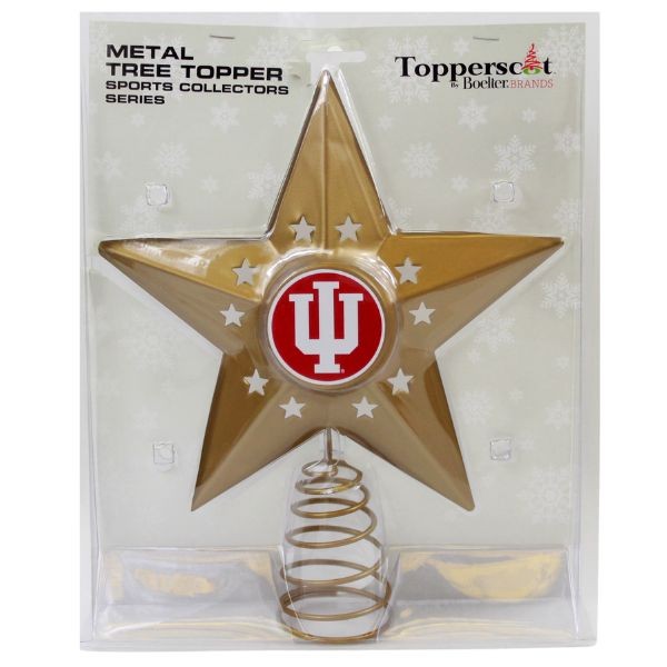 Indiana Hoosiers - Metal Star Tree Topper - 2 For $10.00 - Indiana University Hoosiers