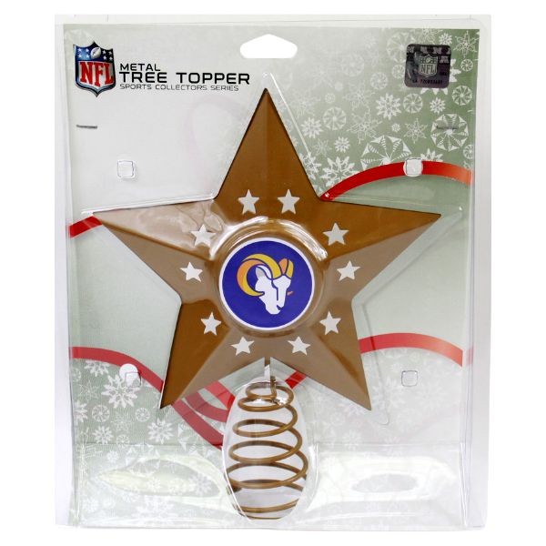 Los Angeles Rams - Metal Star Tree Topper - 2 For $10.00 - Wholesale Los Angeles Rams Products - Rams Merchandise