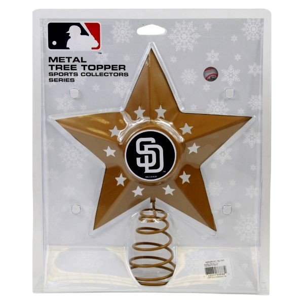 San Diego Padres - Metal star Tree Topper - 2 For $10.00 - Wholesale San Diego Padres Products - Padres Merchandise