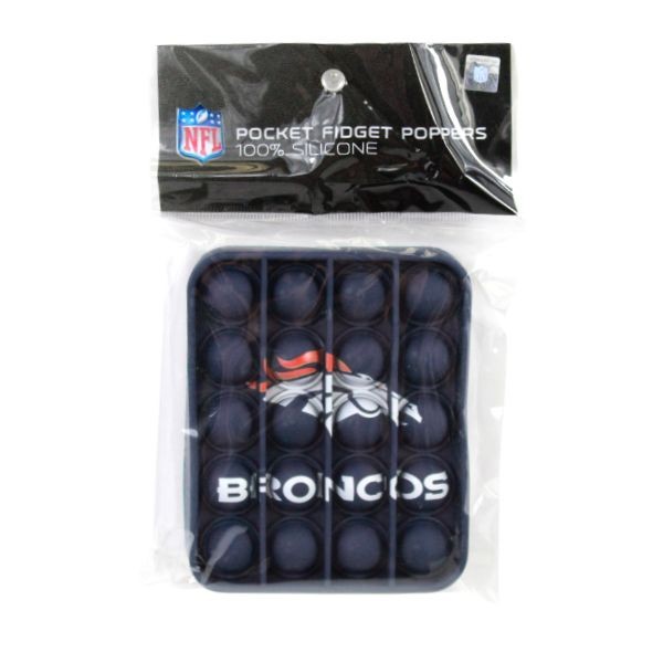 Denver Broncos - The Square Fidget Popper - 12 For $18.00 - Wholesale Denver Broncos Products - Denver Merchandise