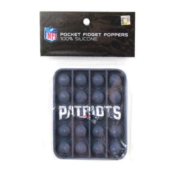New England Patriots - The Square Fidget Popper - 12 For $18.00 - Wholesale New England Patriots - Patriots Merchandise