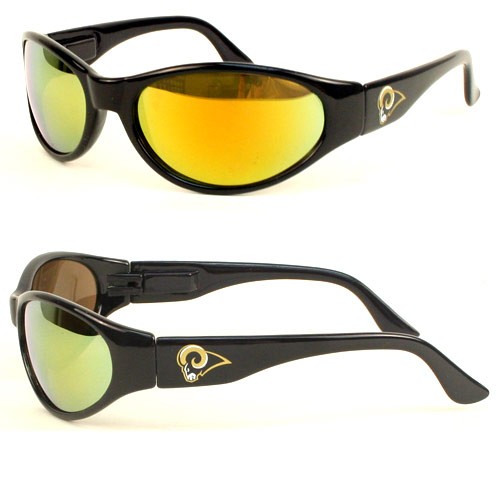 Blowout Style - Los Angeles Rams Sunglasses - Black Solid Style Sunglasses - 12 Pair For $12.00 - Wholesale Los Angeles Rams Products - Rams Merchandise